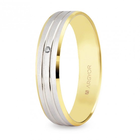 4 mm gold diamond wedding ring (5240436D)
