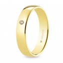 Gold wedding ring diamond 0.03ct (5640001D)