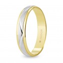 18k two-tone gold wedding ring - zigzag (5240138)