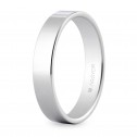 4mm silver wedding ring - comfort fit (5740002)