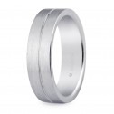 Silver wedding ring 6mm confort (5760028)