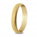 4mm yellow gold wedding ring - textured finish (50405T)