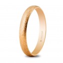 Rose gold wedding ring - ice finish (5C305H)