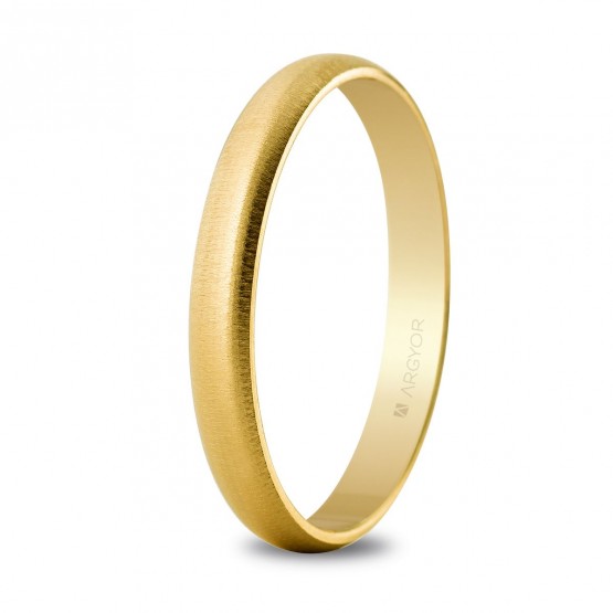 Classic 3 mm yellow gold wedding ring (50305T)