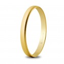 18k yellow gold wedding ring - textured finish (50253T)
