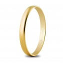 Classic 2.5mm yellow gold wedding ring - sandblasted finish (50253M)