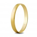 18k yellow gold wedding ring - scotch finish (50302S)