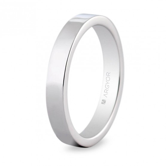 Classic 3mm platinum wedding ring (0593009)