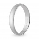 4mm Comfort-fit platinum wedding ring (0594004)
