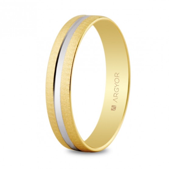 4mm two-tone gold wedding ring (5241474R)