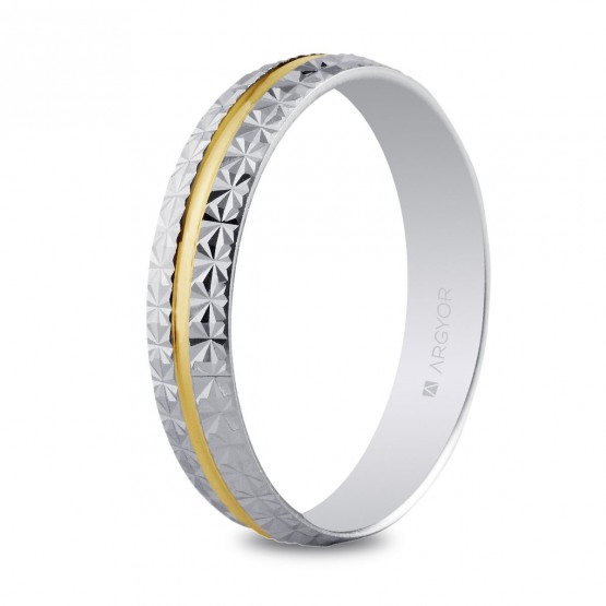 18k two-tone gold wedding ring (5240296)