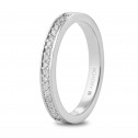 White gold ring with 19 zirconia (74B0054Z)