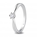 White gold engagement ring diamons (74B0515)