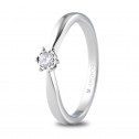 White gold engagement ring diamond (74B0514)