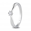 White gold engagement ring diamond (74B0513)