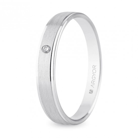 4mm white gold diamond wedding ring (5B40397D)