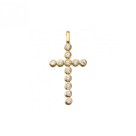 Gold Cross with Zirconia (75A0020Z)