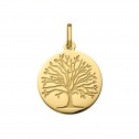 Tree of life 18k gold round pendant (248400218)