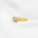 Classic yellow gold solitaire engagement ring (74A0040Z)
