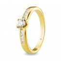 18K gold engagement ring (74A0105)