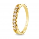 Engagement ring in yellow gold (74A0114)