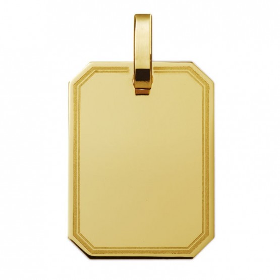 Placa de oro con bisel en láser (21313L01)