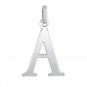 Colgante de plata rodiada letras abecedario (248400151)
