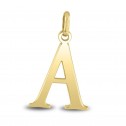 Colgante de plata dorada letras abecedario (248400151D)