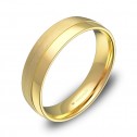 Alianza de boda con ranuras 5mm en oro amarillo combinado C2050C00A