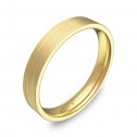 Alianza de boda con ranuras 3,5mm en oro amarillo satinado C2735S00A