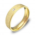 Alianza de boda con biseles 5mm en oro amarillo y diamante C2950C1PA