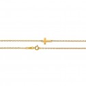 Pulsera de oro con diseño cruz (48307100)