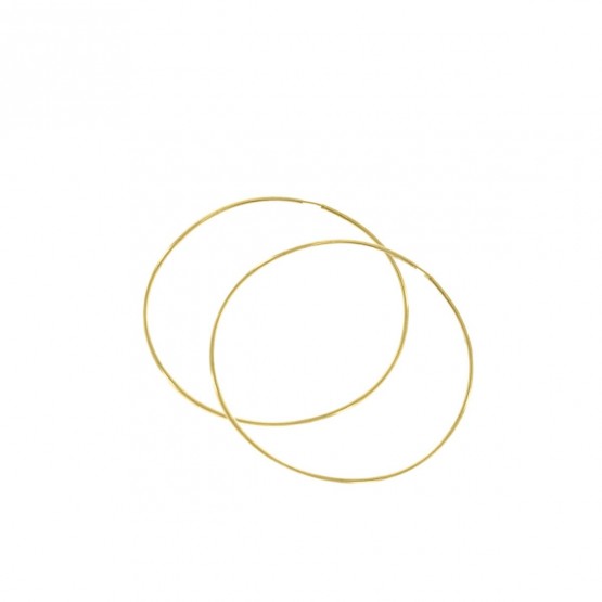 Aros de oro de 18k diámetro de 50mm (06A0150)