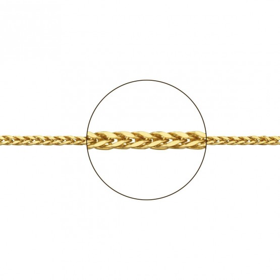 Cadena de oro hueca forma de espiga (094160030)