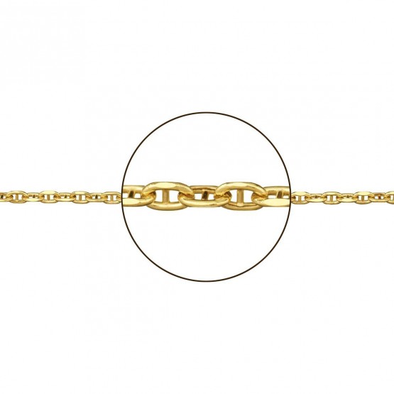 Cadena de oro marina forzada hueca (094130050)