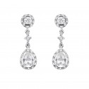 Bridal earrings with topaz and diamonds (75B0208TT)