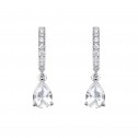 Bridal earrings with topaz and diamonds (75B0212TT)