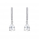 Bridal earrings with topaz and diamonds (75B0215TT)