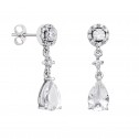 Bridal earrings with topaz and diamonds (75B0216TT)