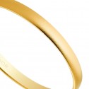 Alianza de boda oro de media caña 2mm arena (50201M)
