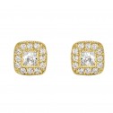 18k gold earrings with diamonds (75A0108)