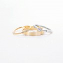18k white gold cubic zirconia engagement ring (74B0016Z)