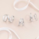 Concave and Satin Platinum Wedding Ring 3mm (05901330D)