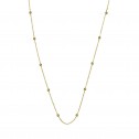 Yellow gold necklace with balls (0410101A)