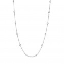 Collar oro blanco con perlas y circonitas (046B101COL)