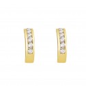 Yellow gold earrings with cubic zirconia (75A0012Z)