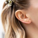 Boucles d'oreilles de mariée en or avec diamants (75A0111Z)