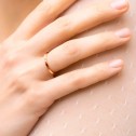 Rose gold wedding ring with diamond (5R17530P)