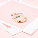 White gold wedding ring with diamond 3mm (5B305D)