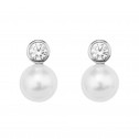 Boucles d'oreilles en argent sterling avec perles (75B0100P)